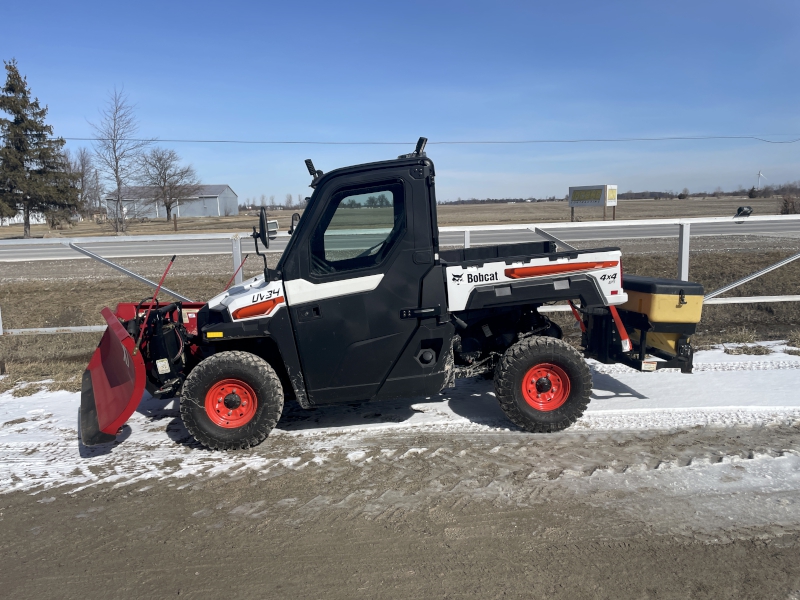 2022 BOBCAT UV34 UTILITY VEHICLE PACKAGE WITH BOSS SNOWBLADE AND SALTER
