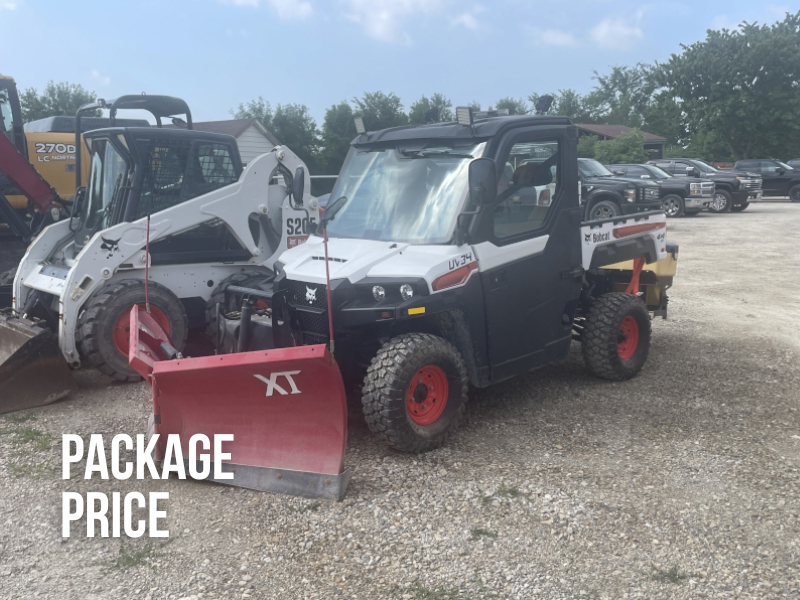 2022 BOBCAT UV34 UTILITY VEHICLE PACKAGE WITH BOSS SNOWBLADE AND SALTER
