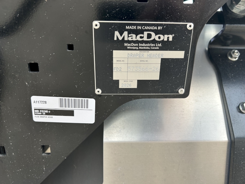 2026 MACDON FD240+ FLEX DRAPER HEAD