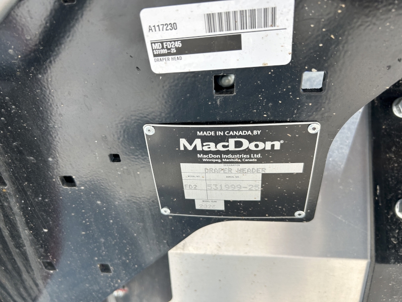 2025 MACDON FD245 FLEX DRAPER HEAD