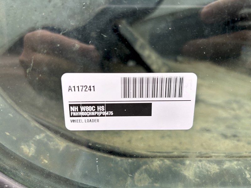 2023 NH W80C HS Z-BAR WHEEL LOADER