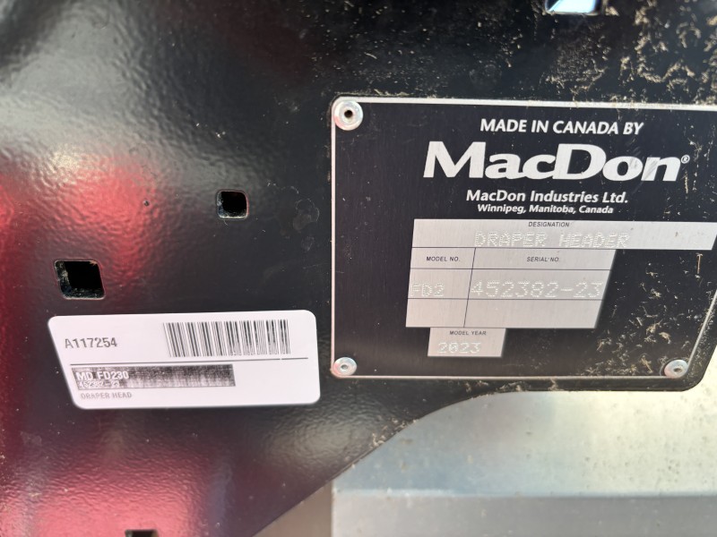 2023 MACDON FD230 FLEX DRAPER HEAD