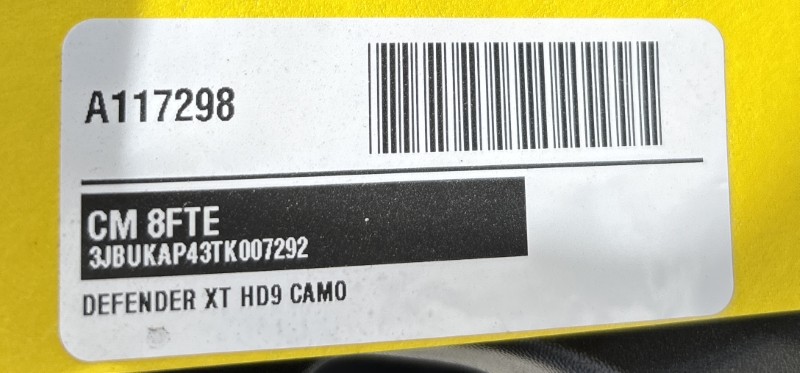 Side-by-Side/Utility Vehicle  2026 CAN-AM DEFENDER XT HD9 SIDE BY SIDE Photo