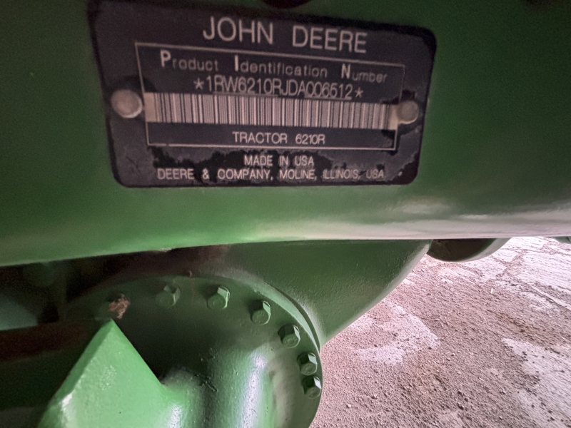 2013 JOHN DEERE 6210R TRACTOR