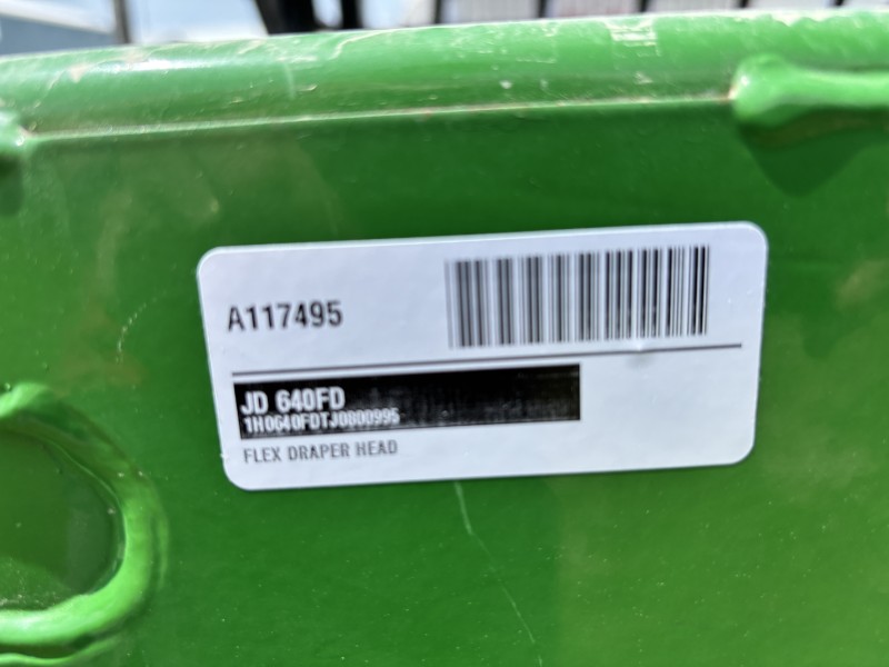2018 JOHN DEERE 640FD HYDRAFLEX DRAPER HEAD