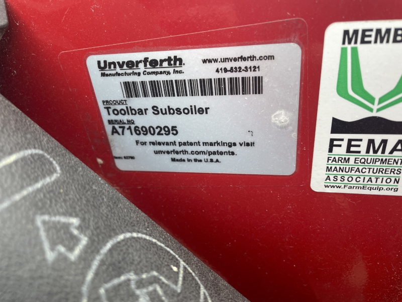 2024 UNVERFERTH 122 7 SHANK ZONE-BUILDER SUBSOILER DEEP TILLAGE