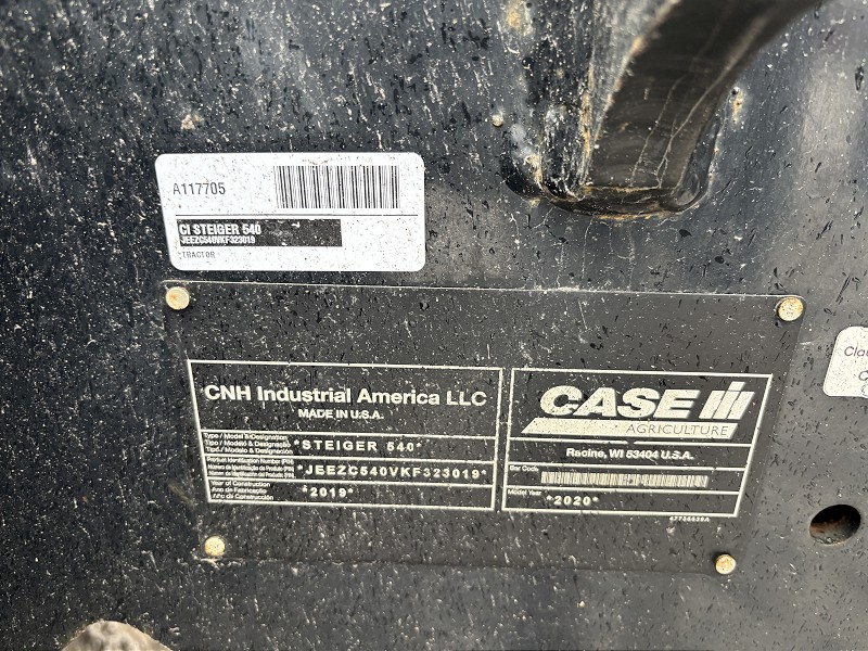 2020 CASE IH STEIGER 540 AFS TRACTOR