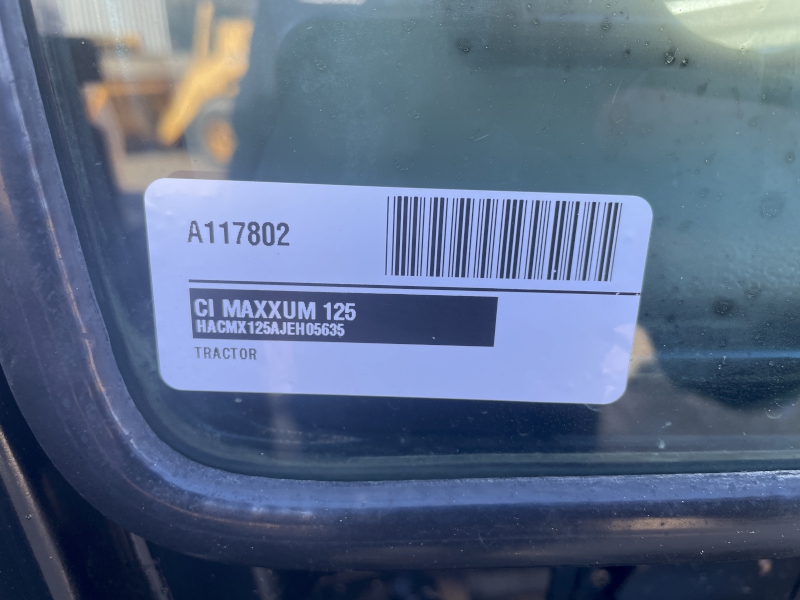 2018 CASE IH MAXXUM 125 TRACTOR