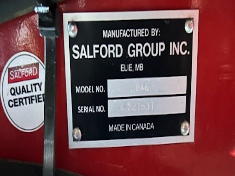 2022 SALFORD VALMAR 246 AIR BOOM DRY FERTILIZER APPLICATOR