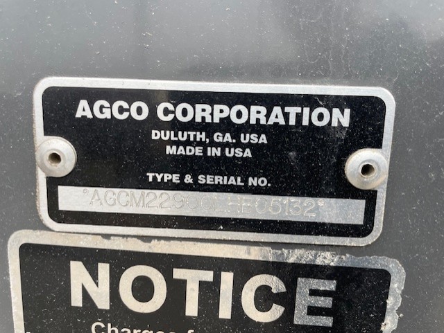 2020 MASSEY FERGUSON 2290 LARGE SQUARE BALER