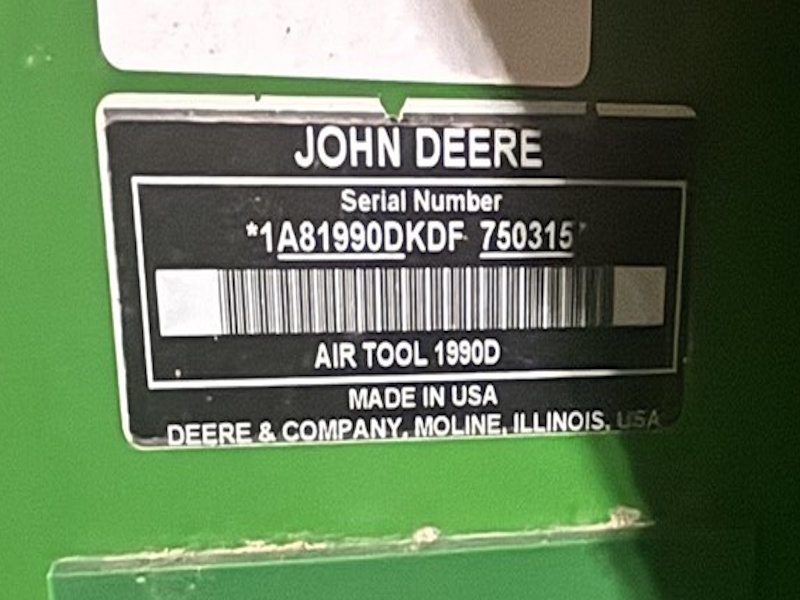 2013 JOHN DEERE 1990CCS AIR DRILL