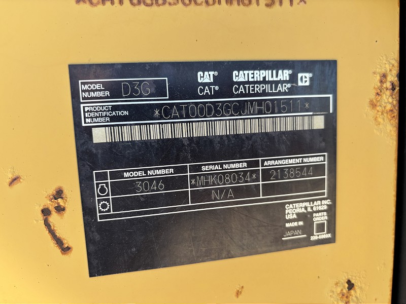 2005 CATERPILLAR D3G XL CRAWLER DOZER