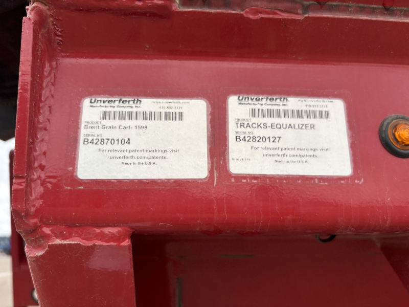 2023 BRENT AVALANCHE 1598 DUAL AUGER GRAIN CART