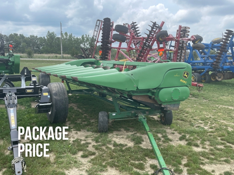 2009 JOHN DEERE 608C STALKMASTER CORN HEAD PACKAGE WITH CART