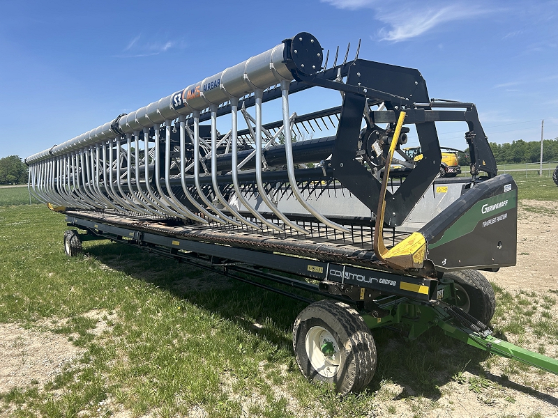 2017 GERINGHOFF TRUFLEX RAZOR FLEX DRAPER HEAD PACKAGE WITH HEADER CART