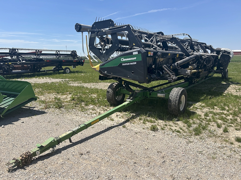 2017 GERINGHOFF TRUFLEX RAZOR FLEX DRAPER HEAD PACKAGE WITH HEADER CART