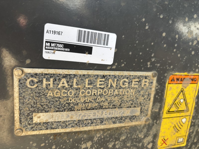 2009 CHALLENGER MT755C TRACTOR