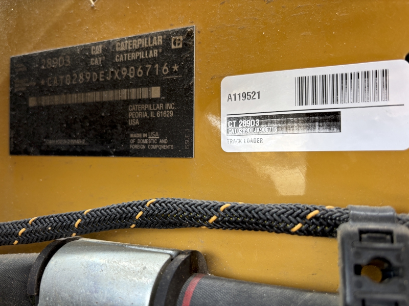 2021 CATERPILLAR 289D3 COMPACT TRACK LOADER