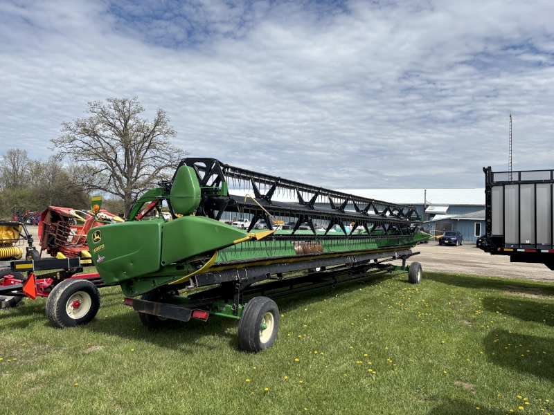 2015 JOHN DEERE 635FD FLEX DRAPER AND HEADER CART PACKAGE