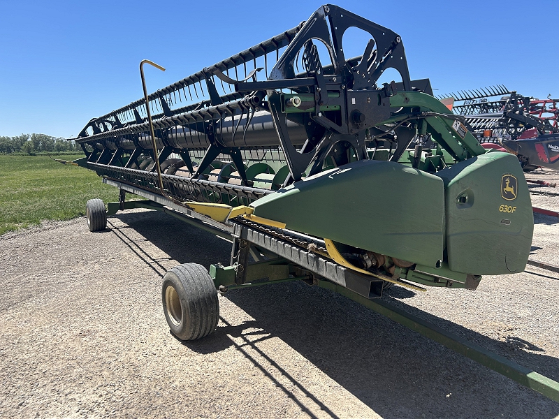 2008 JOHN DEERE 630F HYDRAFLEX FLEX HEAD PACKAGE WITH HEADER CART