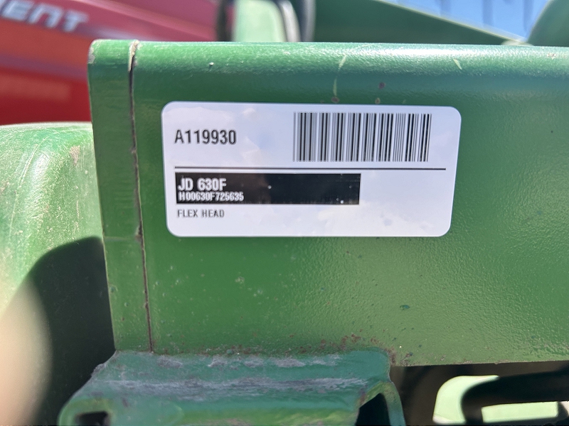2008 JOHN DEERE 630F HYDRAFLEX FLEX HEAD PACKAGE WITH HEADER CART