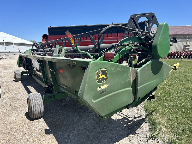 2008 JOHN DEERE 630F HYDRAFLEX FLEX HEAD PACKAGE WITH HEADER CART