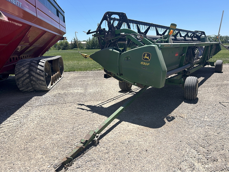 2008 JOHN DEERE 630F HYDRAFLEX FLEX HEAD PACKAGE WITH HEADER CART