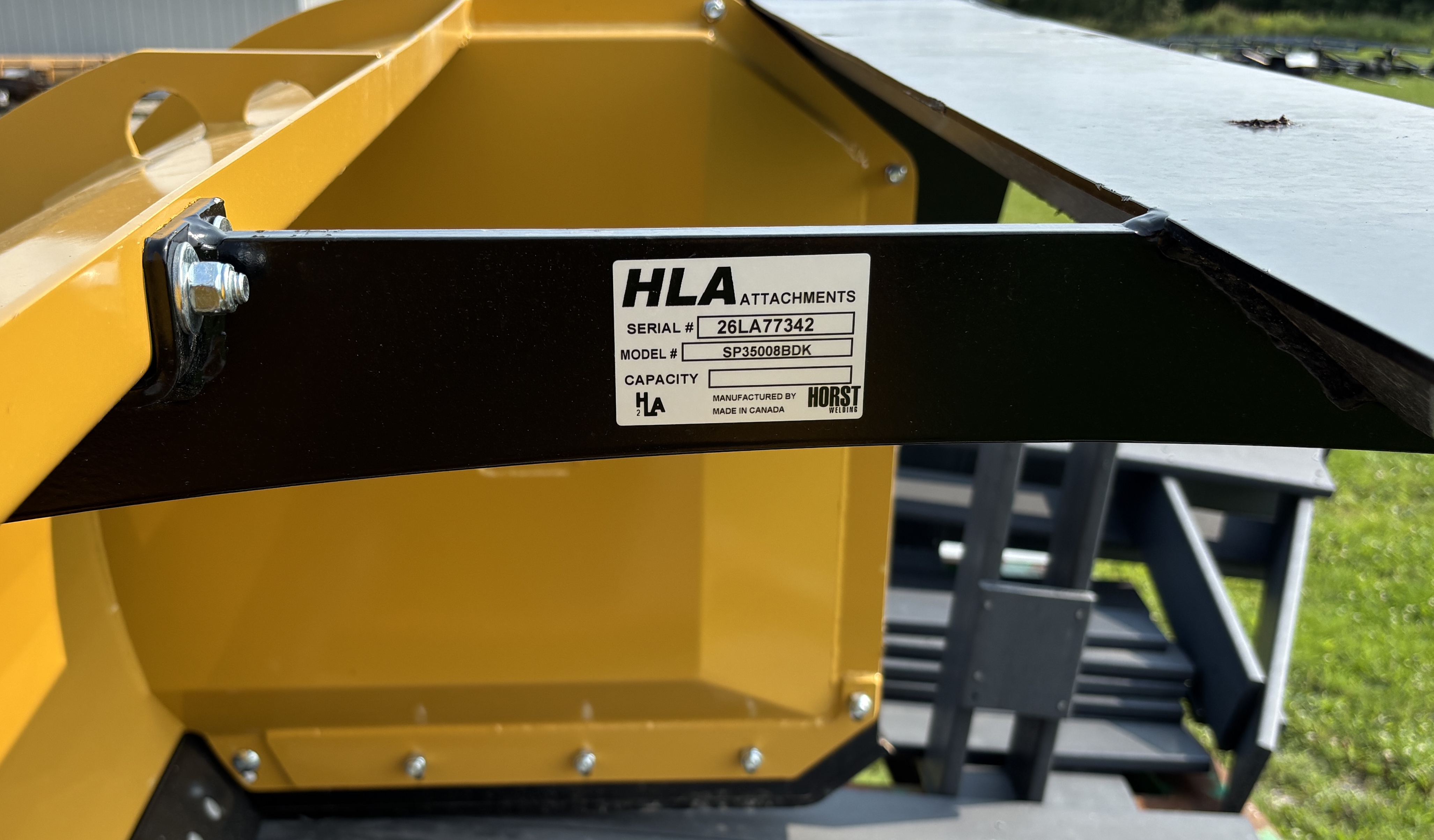 2026 HORST (HLA SNOW) SP350008LF SNOW PUSHER