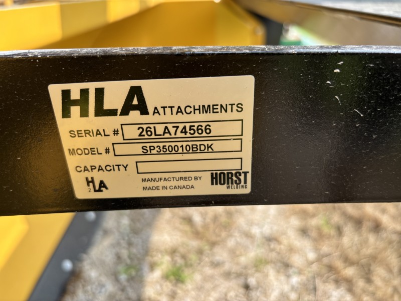 2026 HORST (HLA SNOW) SP350010LF SNOW PUSHER