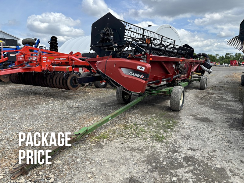 2009 CASE IH 2020 FLEX HEAD PACKAGE WITH HEADER CART