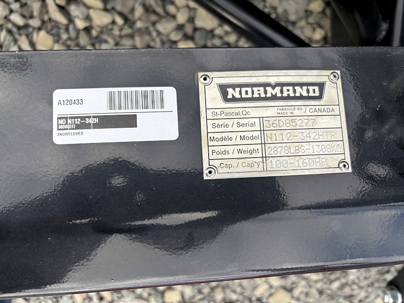2026 NORMAND N112-342H COMMERCIAL SERIES SNOWBLOWER