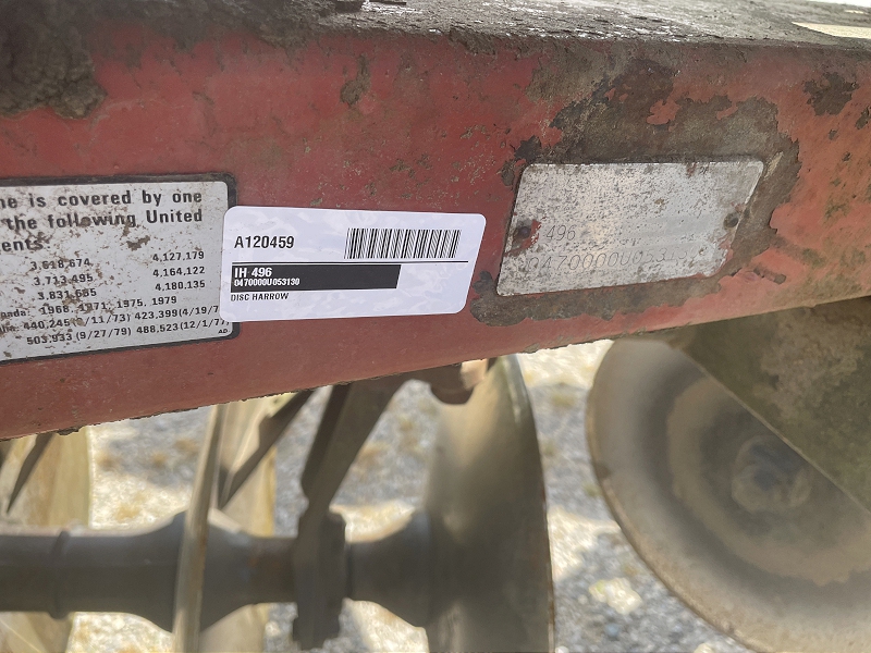 1979 INTERNATIONAL 496 DISC HARROW