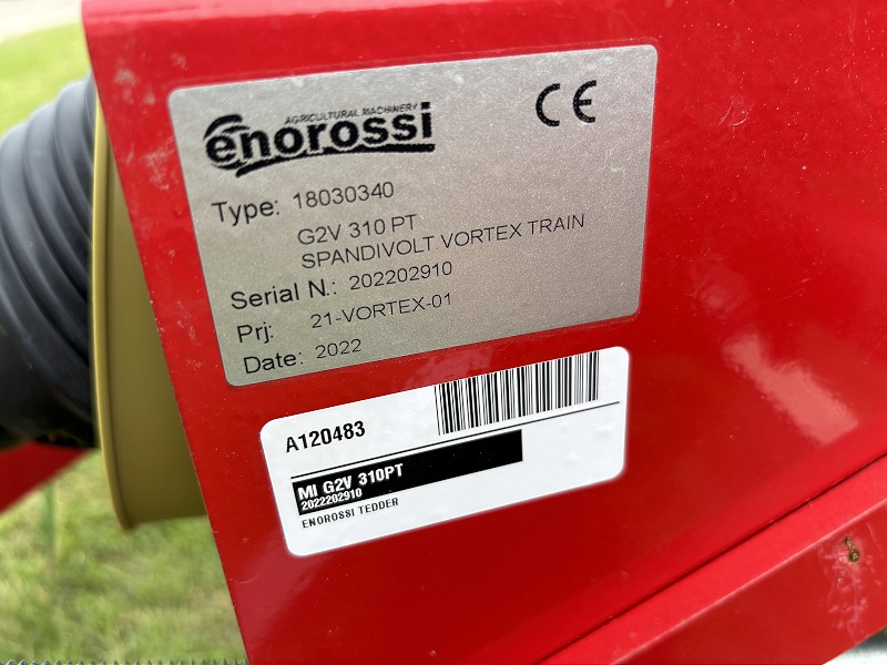 2022 ENOROSSI VORTEX G2 310PTH TEDDER