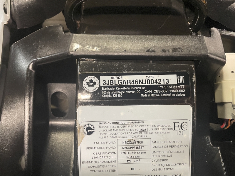 ATV  2022 CAN-AM OUTLANDER DPS 450 ATV Photo