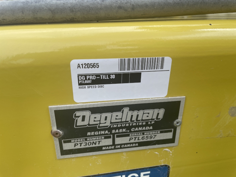 2024 DEGELMAN PRO-TILL 30 NARROW TRANSPORT HIGH SPEED DISC