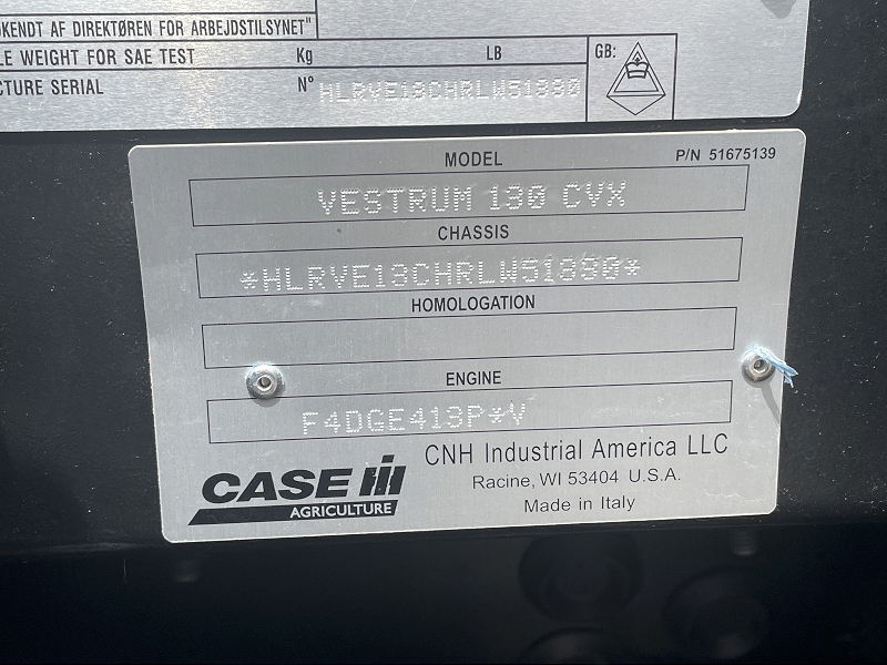 2024 CASE IH VESTRUM 130 TRACTOR