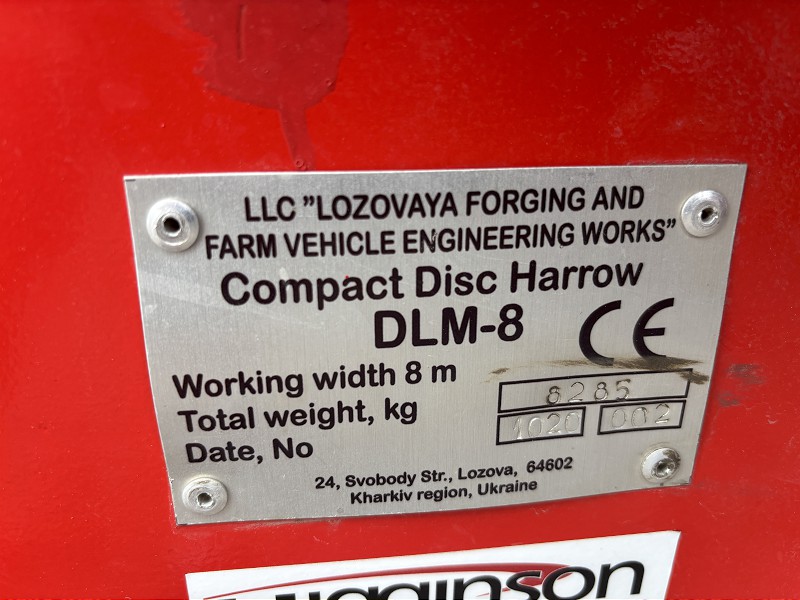 2020 LOZOVA MACHINERY DUCAT-8 HIGH SPEED DISC