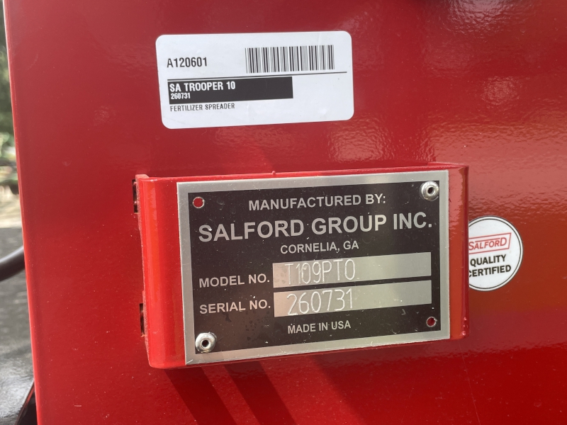 2026 SALFORD BBI TROOPER 10 PULL-TYPE FERTILIZER SPREADER