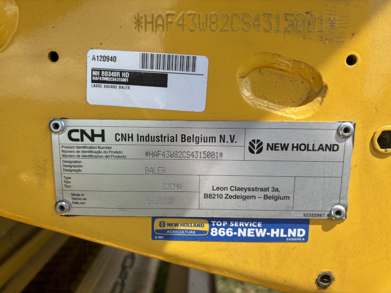2025 NEW HOLLAND BIGBALER 340R HD LARGE SQUARE BALER