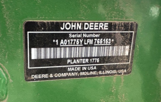 2016 JOHN DEERE 1775NT 16R30 PLANTER WITH MONTAG FERTILZER CART