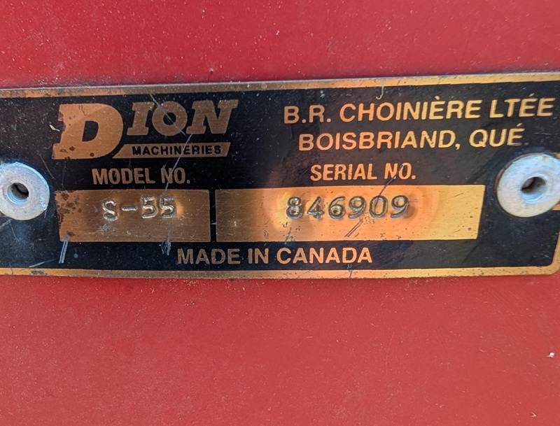 1998 DION S-55 1460 FORAGE BLOWER
