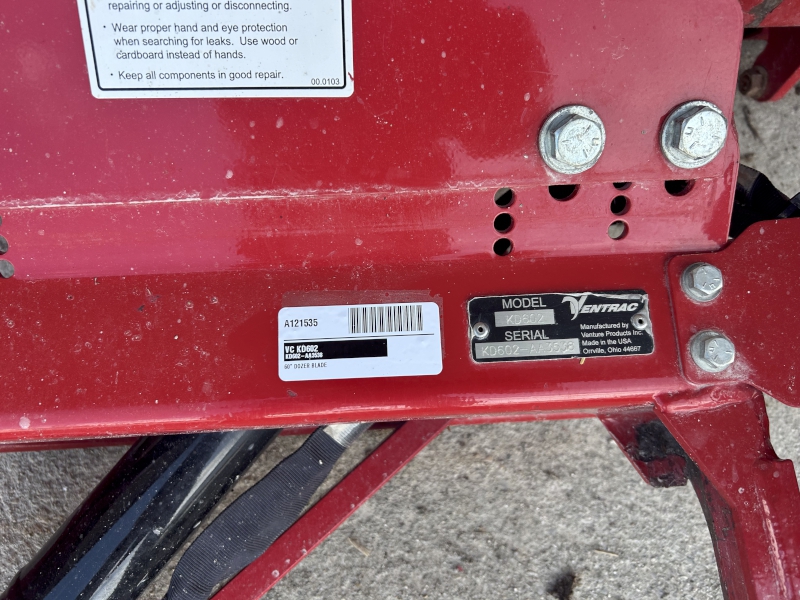 2018 VENTRAC KD602 POWER ANGLE BLADE