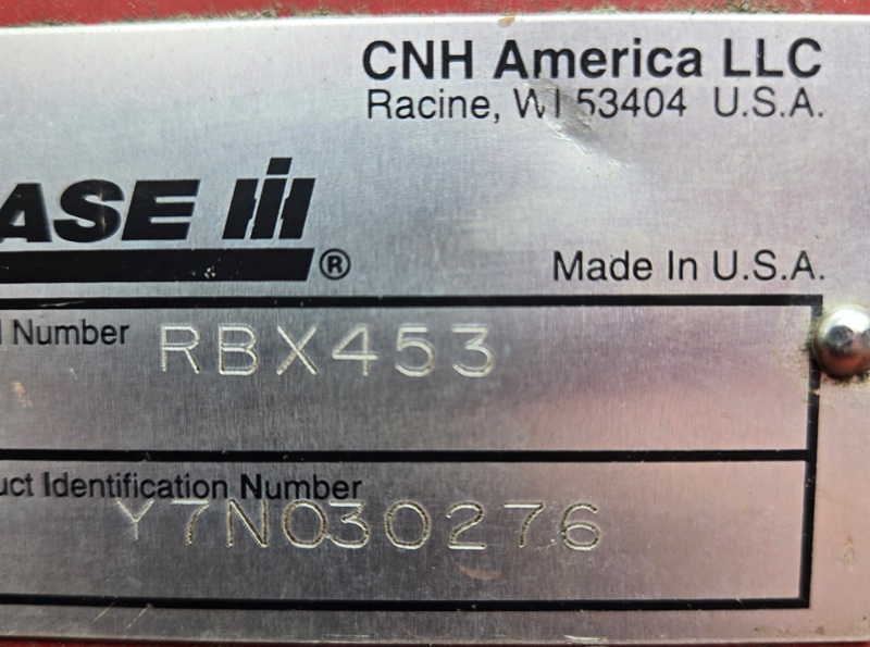 2007 CASE IH RBX453 ROUND BALER