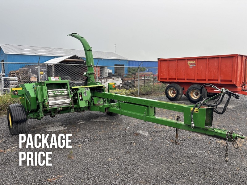 2012 JOHN DEERE 3975 PULL TYPE FORAGE HARVESTER PACKAGE WITH TWO HEADS