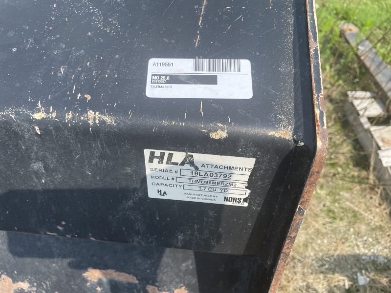 2019 HORST STANDARD DUTY TELEHANDLER BUCKET