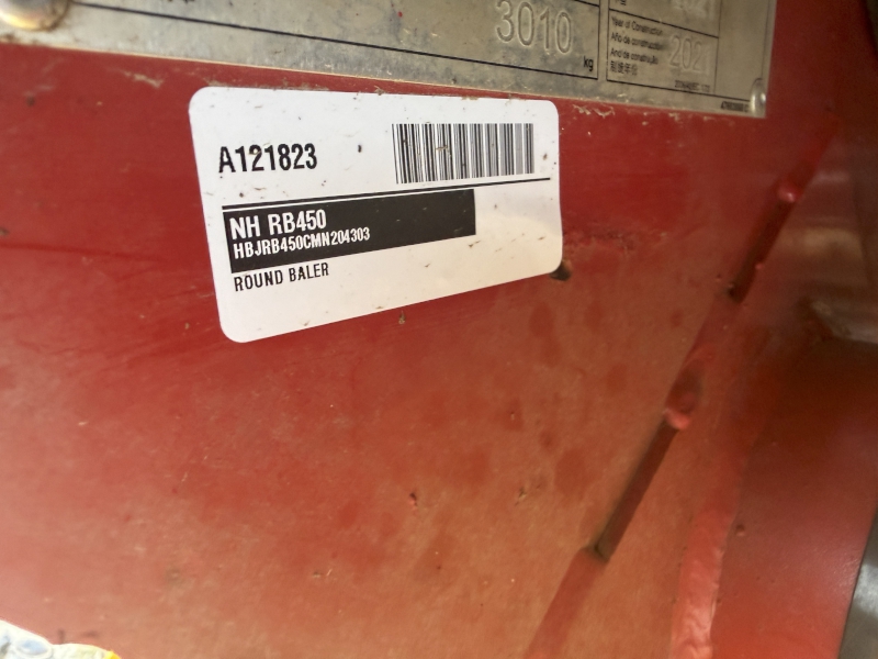 2021 NEW HOLLAND ROLL-BELT 450 ROUND BALER