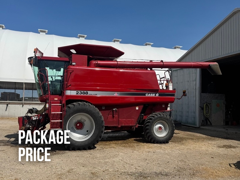 2005 CASE IH 2388 AXIAL-FLOW COMBINE PACKAGE WITH FLEX HEAD AND CART