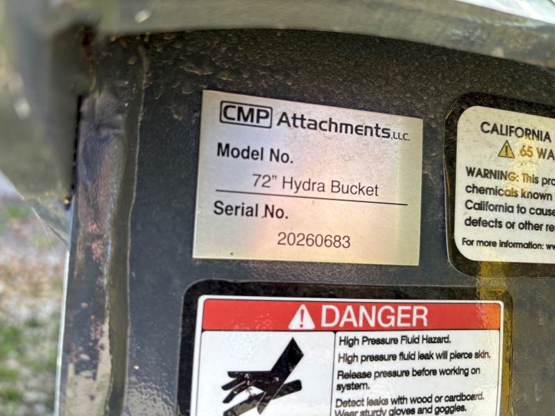 2026 CMP ATTACHMENTS CMPHB72 - 72 INCH HYDRA-BUCKET