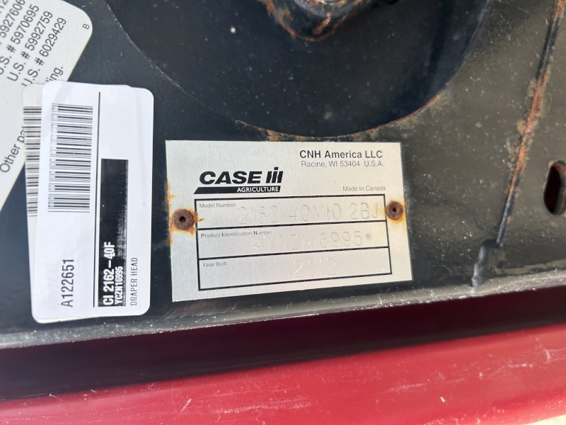 2012 CASE IH 2162-40F FLEX DRAPER HEAD