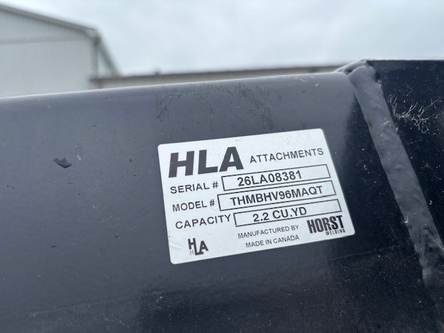 2026 HORST (HLA ATTACHMENTS) THMBHV96MAQT BUCKET